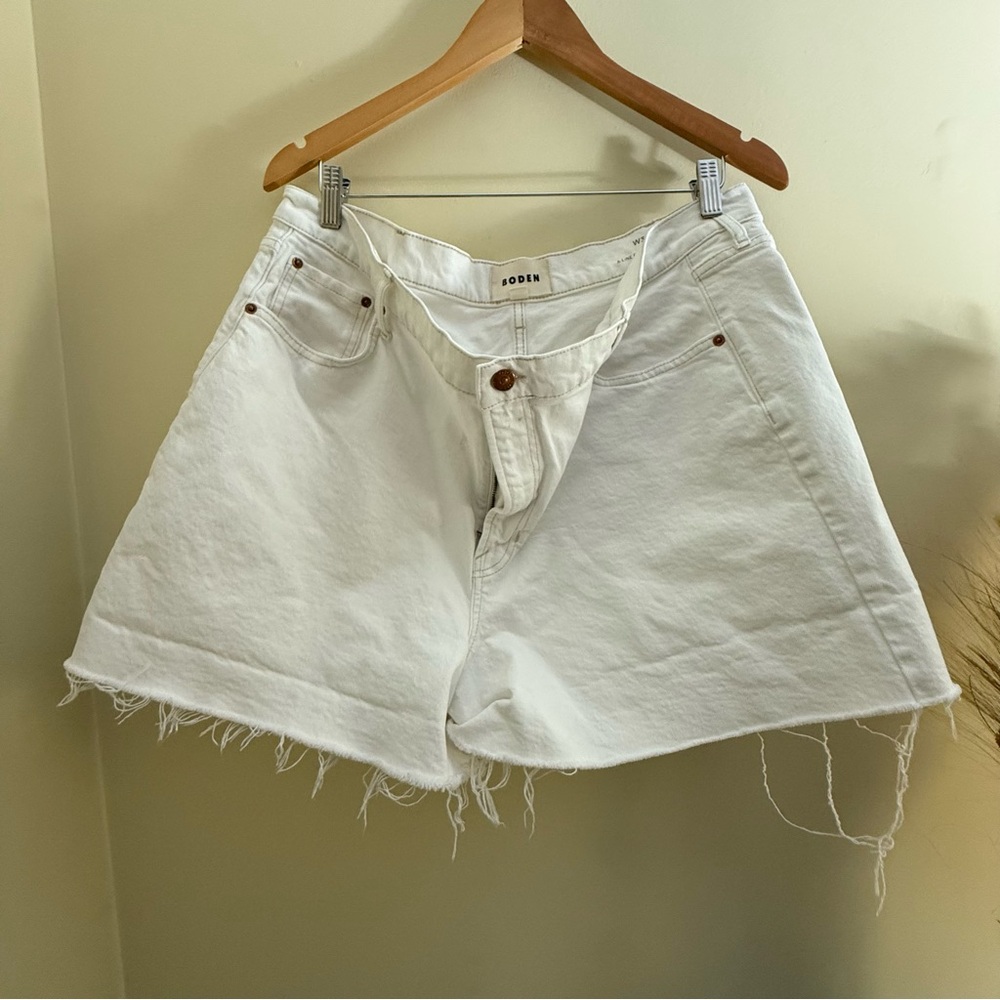 Boden White Jean Shorts for Women